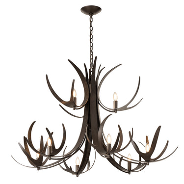 Hubbardton Forge Caribou 9-Light Tiered Chandelier - 101326