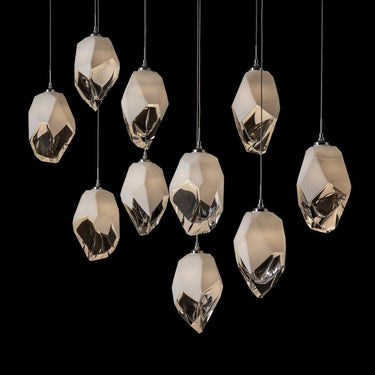 Hubbardton Forge Chrysalis 10-Light Large Crystal Pendant 7