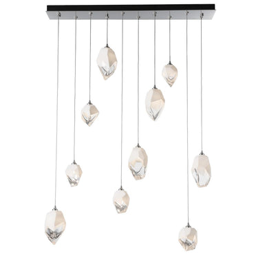 Hubbardton Forge Chrysalis 10-Light Mixed Crystal Pendant 10