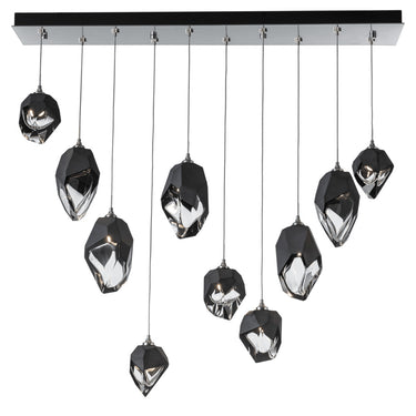 Hubbardton Forge Chrysalis 10-Light Mixed Crystal Pendant - Standard - 131145