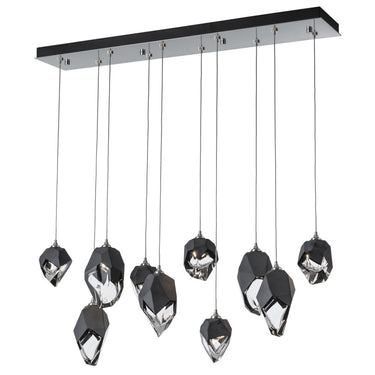 Hubbardton Forge Chrysalis 10-Light Mixed Crystal Pendant - Standard - 131145
