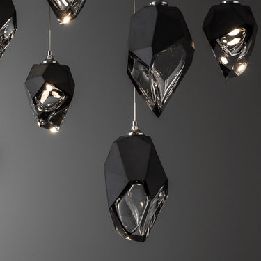 Hubbardton Forge Chrysalis 10-Light Mixed Crystal Pendant - Standard - 131145