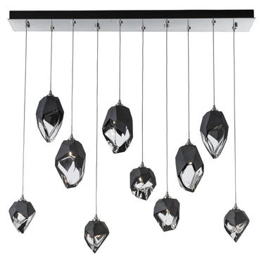 Hubbardton Forge Chrysalis 10-Light Mixed Crystal Pendant - Standard - 131145