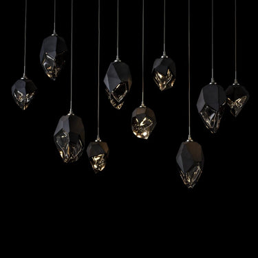 Hubbardton Forge Chrysalis 10-Light Mixed Crystal Pendant 13