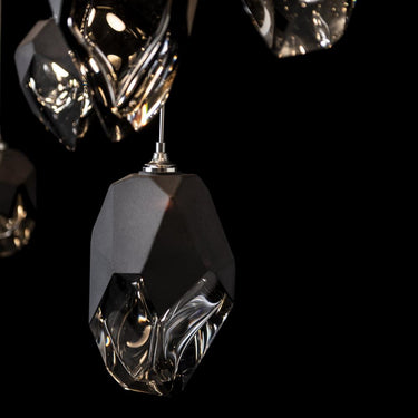 Hubbardton Forge Chrysalis 10-Light Mixed Crystal Pendant 14