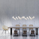 Hubbardton Forge Chrysalis 10-Light Mixed Crystal Pendant 17