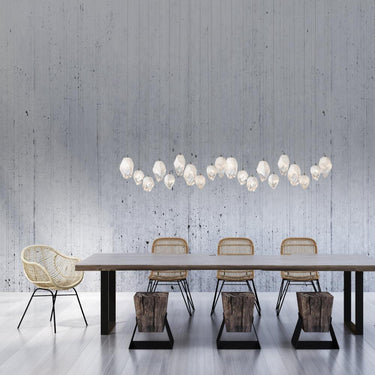 Hubbardton Forge Chrysalis 10-Light Mixed Crystal Pendant 17