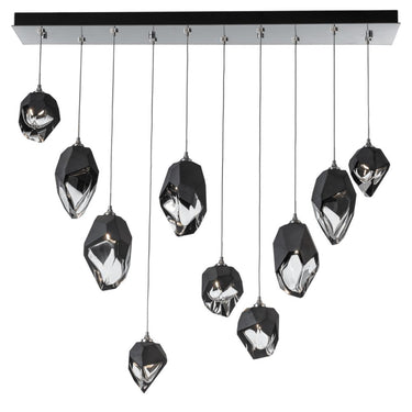 Hubbardton Forge Chrysalis 10-Light Mixed Crystal Pendant 6