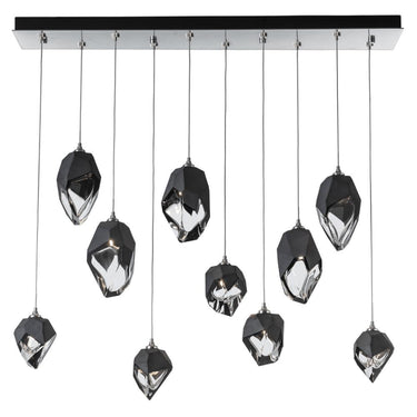 Hubbardton Forge Chrysalis 10-Light Mixed Crystal Pendant 7