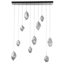 Hubbardton Forge Chrysalis 10-Light Mixed Crystal Pendant 8