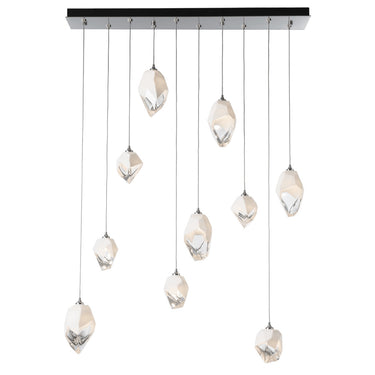 Hubbardton Forge Chrysalis 10-Light Mixed Crystal Pendant - Standard - 131145
