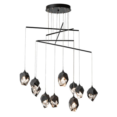 Hubbardton Forge Chrysalis 10-Light Small Crystal Mobile Pendant 2