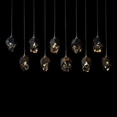 Hubbardton Forge Chrysalis 10-Light Small Crystal Pendant 12