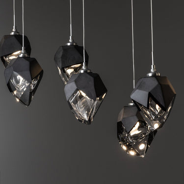 Hubbardton Forge Chrysalis 10-Light Small Crystal Pendant - Standard - 131143