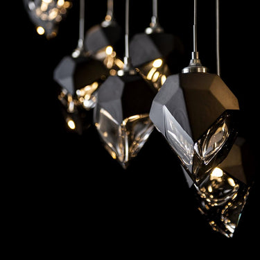 Hubbardton Forge Chrysalis 10-Light Small Crystal Pendant 15