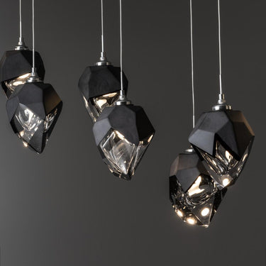 Hubbardton Forge Chrysalis 10-Light Small Crystal Pendant 16