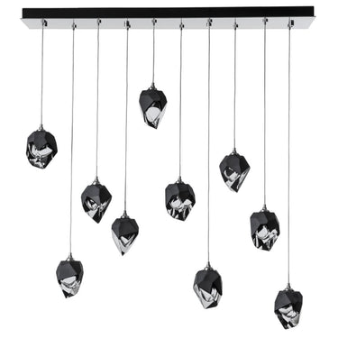 Hubbardton Forge Chrysalis 10-Light Small Crystal Pendant 6