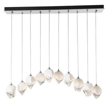 Hubbardton Forge Chrysalis 10-Light Small Crystal Pendant 