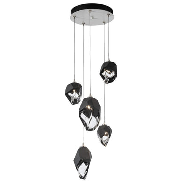 Hubbardton Forge Chrysalis 5-Light Mixed Crystal Pendant 4