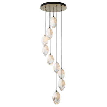 Hubbardton Forge Chrysalis 9-Light Large Crystal Pendant 1