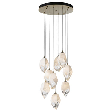 Hubbardton Forge Chrysalis 9-Light Large Crystal Pendant 
