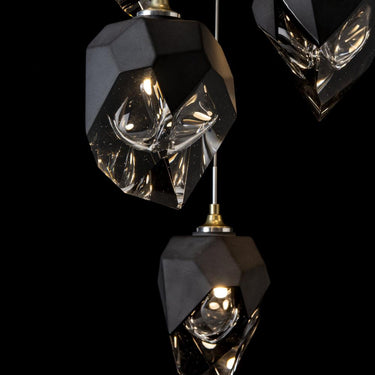 Hubbardton Forge Chrysalis 9-Light Mixed Crystal Pendant 11