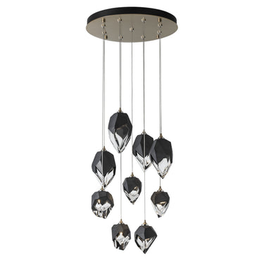 Hubbardton Forge Chrysalis 9-Light Mixed Crystal Pendant - Standard - 131142