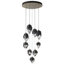 Hubbardton Forge Chrysalis 9-Light Mixed Crystal Pendant 2