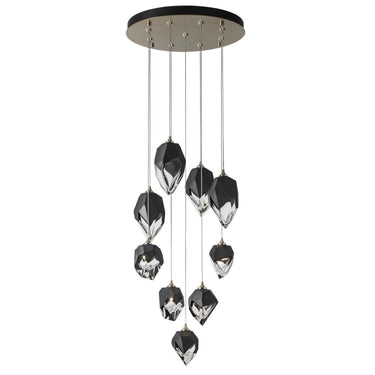 Hubbardton Forge Chrysalis 9-Light Mixed Crystal Pendant 2