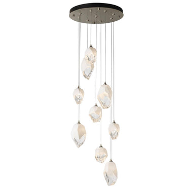 Hubbardton Forge Chrysalis 9-Light Mixed Crystal Pendant 4