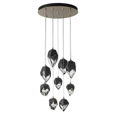 Hubbardton Forge Chrysalis 9-Light Mixed Crystal Pendant 6
