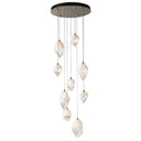 Hubbardton Forge Chrysalis 9-Light Mixed Crystal Pendant 