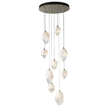 Hubbardton Forge Chrysalis 9-Light Mixed Crystal Pendant 