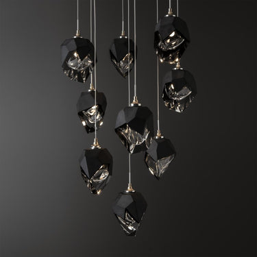Hubbardton Forge Chrysalis 9-Light Small Crystal Pendant 11