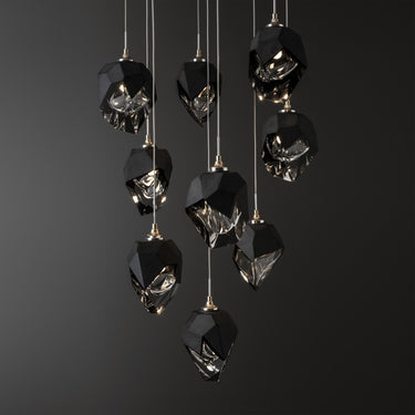 Hubbardton Forge Chrysalis 9-Light Small Crystal Pendant - Standard - 131140
