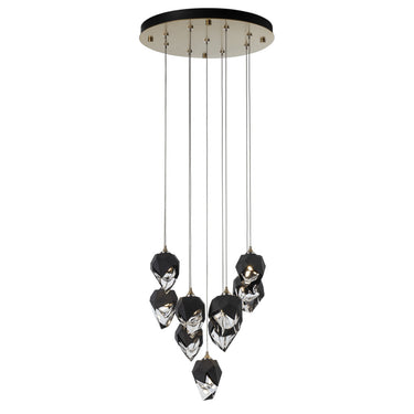Hubbardton Forge Chrysalis 9-Light Small Crystal Pendant - Standard - 131140