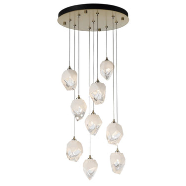 Hubbardton Forge Chrysalis 9-Light Small Crystal Pendant 2