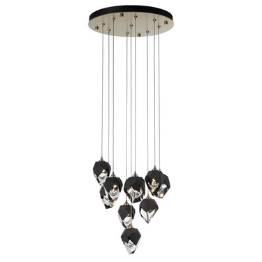 Hubbardton Forge Chrysalis 9-Light Small Crystal Pendant 4