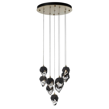 Hubbardton Forge Chrysalis 9-Light Small Crystal Pendant 6
