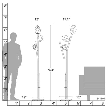 Hubbardton Forge Chrysalis Torchiere 13