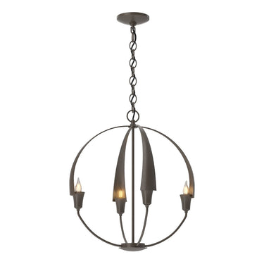 104201 Hubbardton Forge Cirque 4 Light Chandelier
