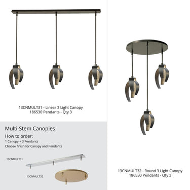 Hubbardton Forge Corona Large Mini Pendant 3