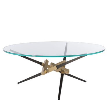 Hubbardton Forge Crux Coffee Table W/ Steel Legs 