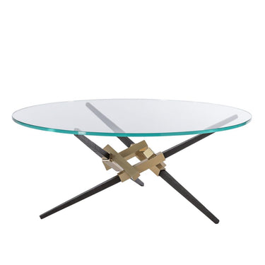Hubbardton Forge Crux Coffee Table W/ Steel Legs 1