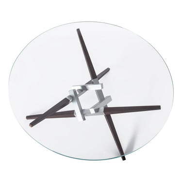 Hubbardton Forge Crux Coffee Table W/ Wood Legs 2