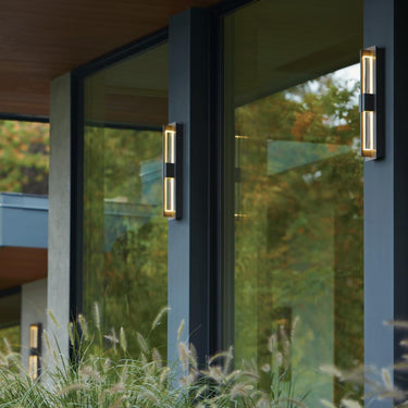 Hubbardton Forge Double Axis Small LED Outdoor Sconce 6