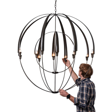 Hubbardton Forge Double Cirque Large Scale Chandelier 3
