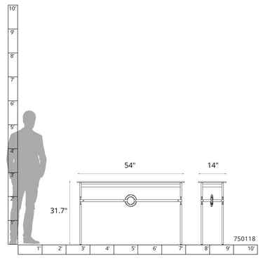 Hubbardton Forge Equus Console Table - 750118 4