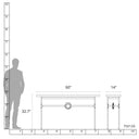 Hubbardton Forge Equus Wood Top Console Table 3