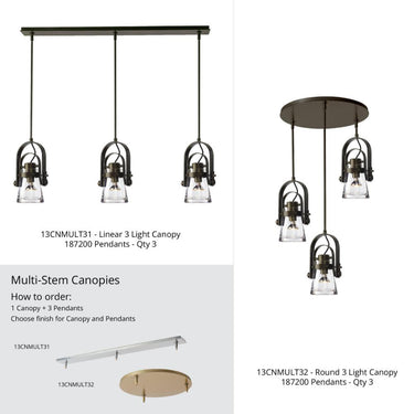 Hubbardton Forge Erlenmeyer Large Mini Pendant 187200-SKT-MULT-07-ZM0467 4